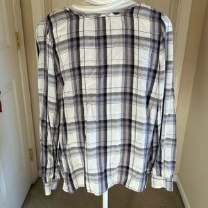 Plaid blouse, Loft.